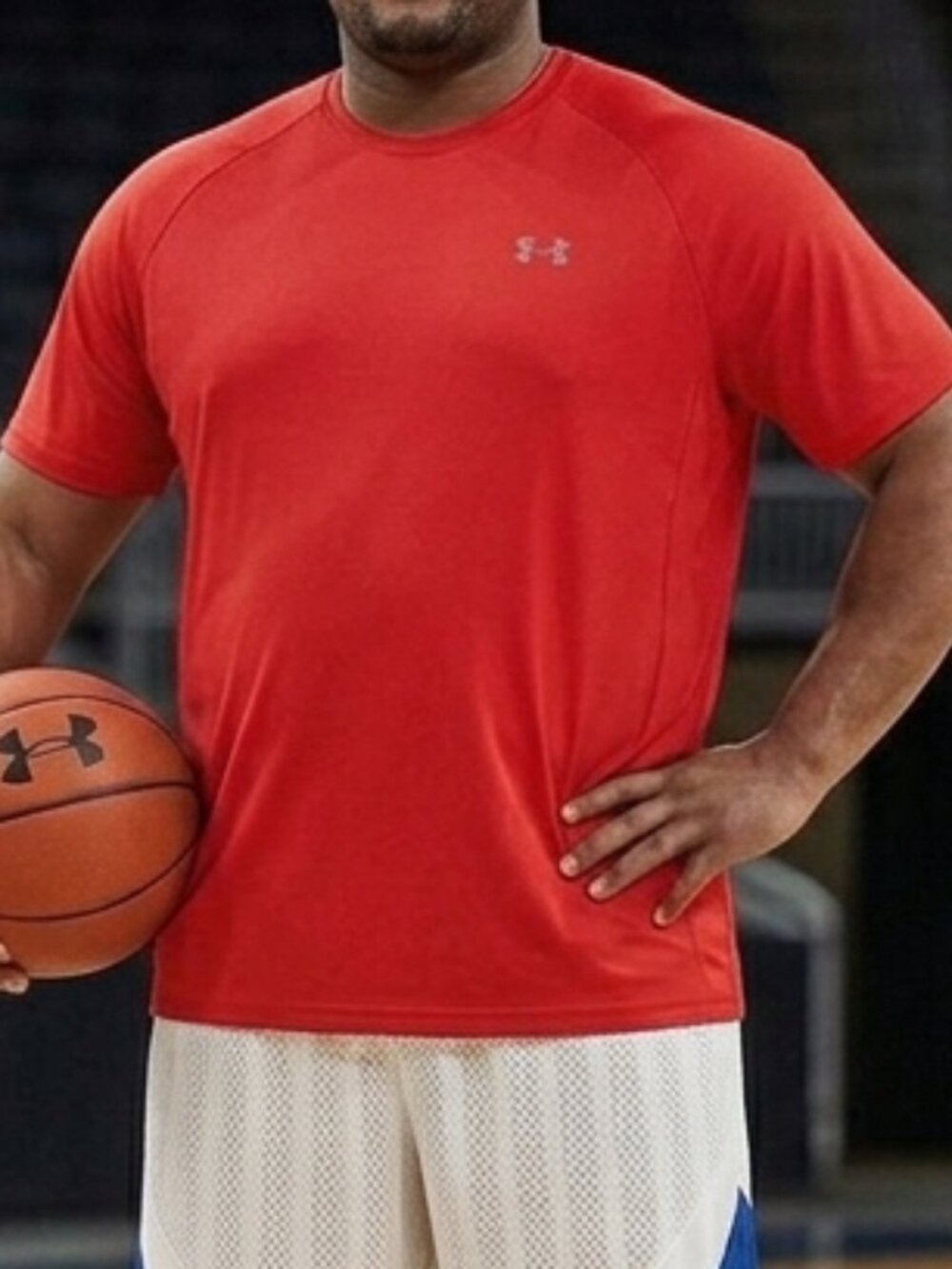 Under Armour Men's Red Tech Tee Short Sleeve Athletic Workout Shirt Size 2XL